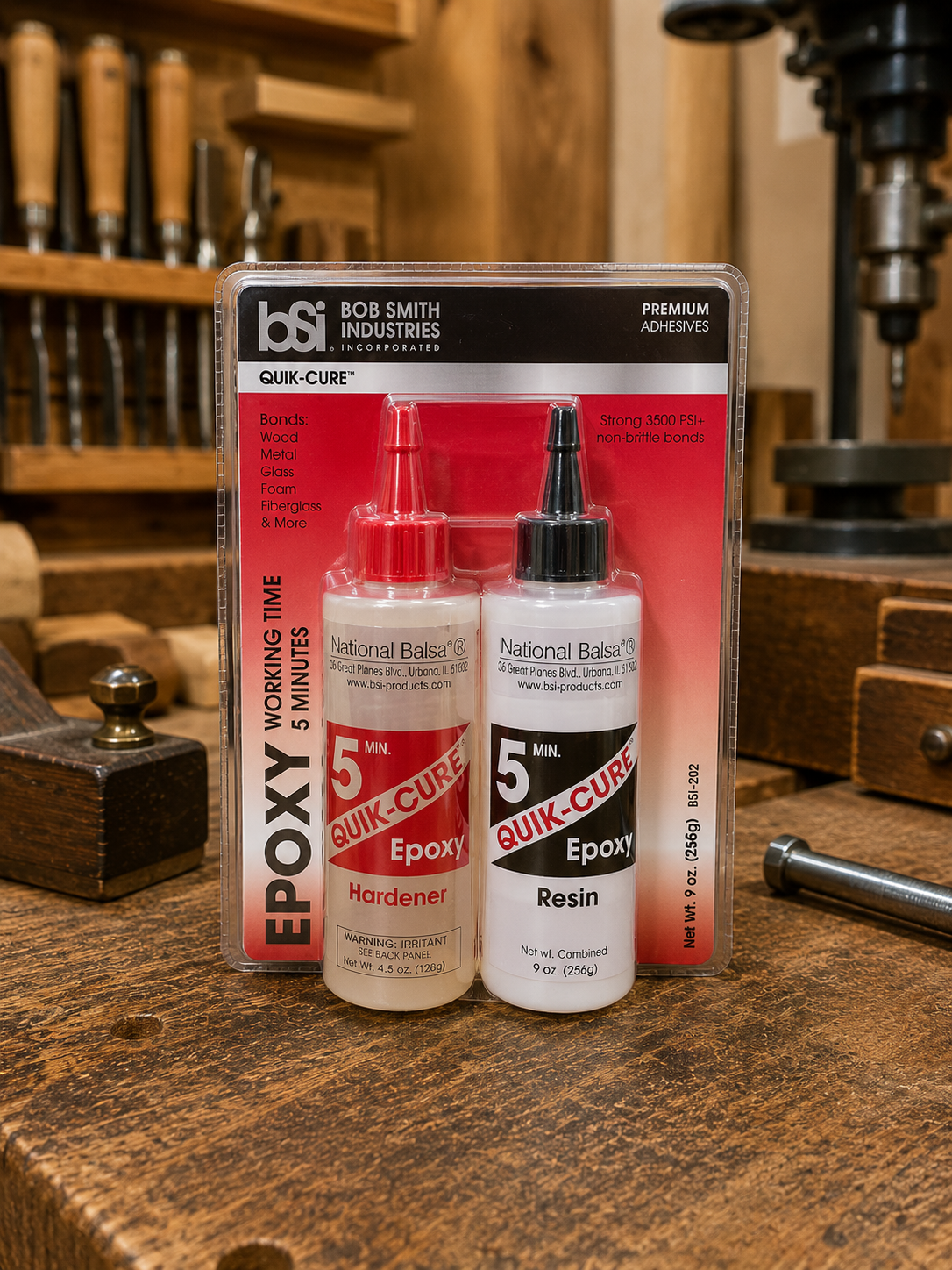 9oz Bob Smith Epoxy - 5 Min Quick-Cure National Balsa