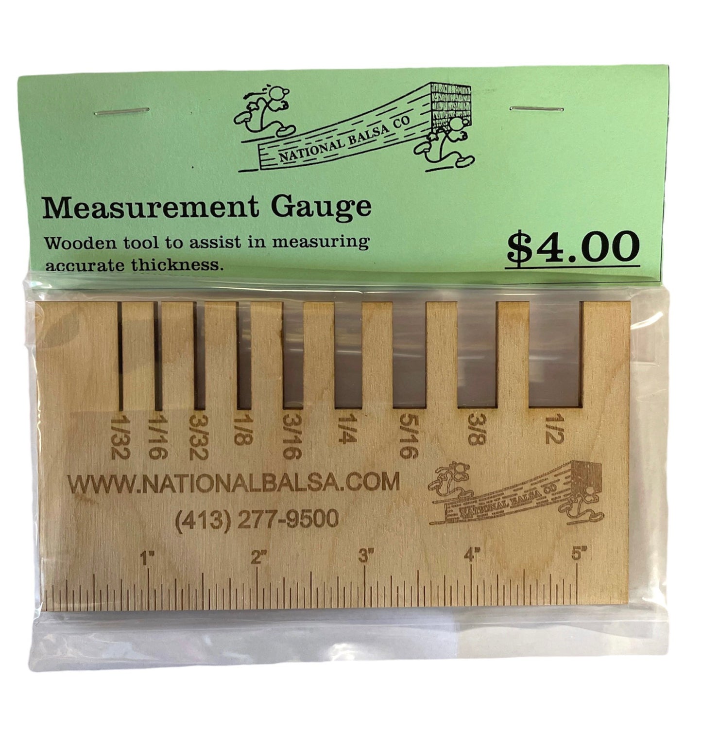 National Balsa Measurement Gauge