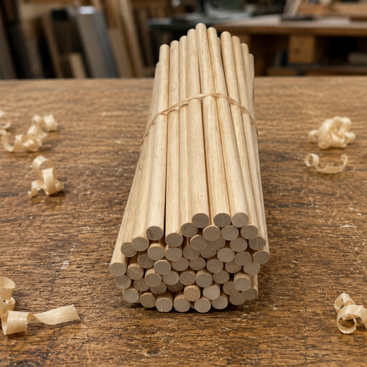3/16 x 48 Birch Hard Wood Dowels National Balsa