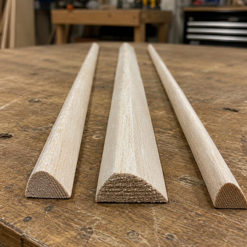 3/8 x 1/2 x 36 Conventional Leading Edge - Bundle of 10 National Balsa