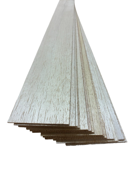 1/16 x 3 x 36 Extra Light Aero Light Balsa - Bundle of 15