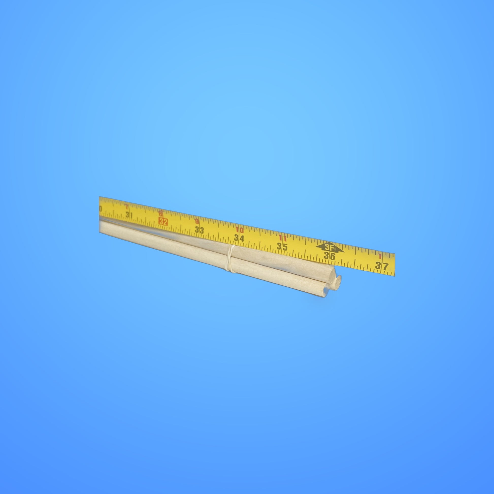 36" long hard wood dowels