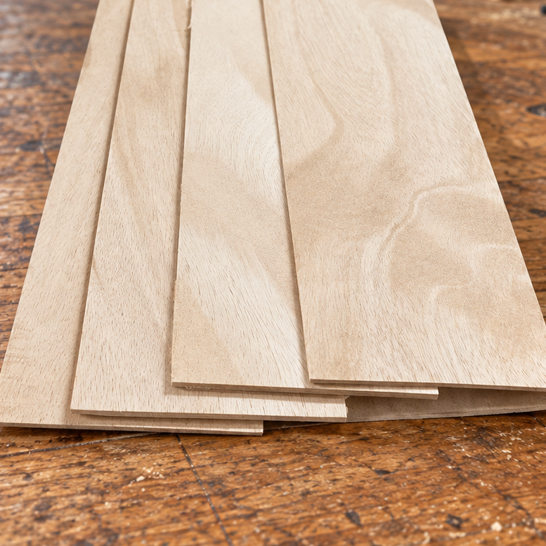 3/8 x 3 x 24 Mahogany Wood Sheets National Balsa