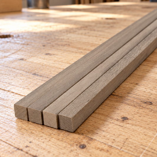 3/8 x 3/8 x 24 Walnut Wood Stick Bundle of 5 National Balsa