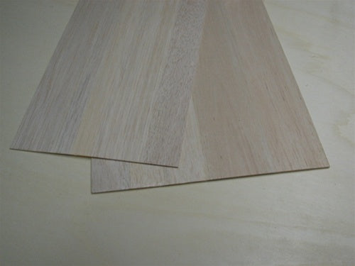 1/16 x 10 1/2 x 24 Balsa Wood Wing Skins