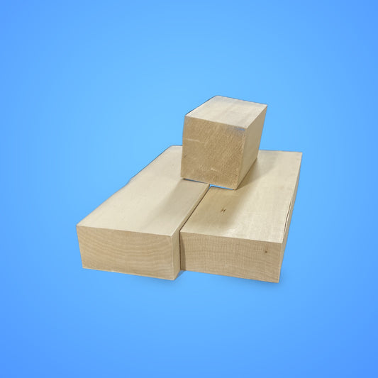 Pack of 3, Basswood Carving Wood Blocks Craft 2 x 3 x 12