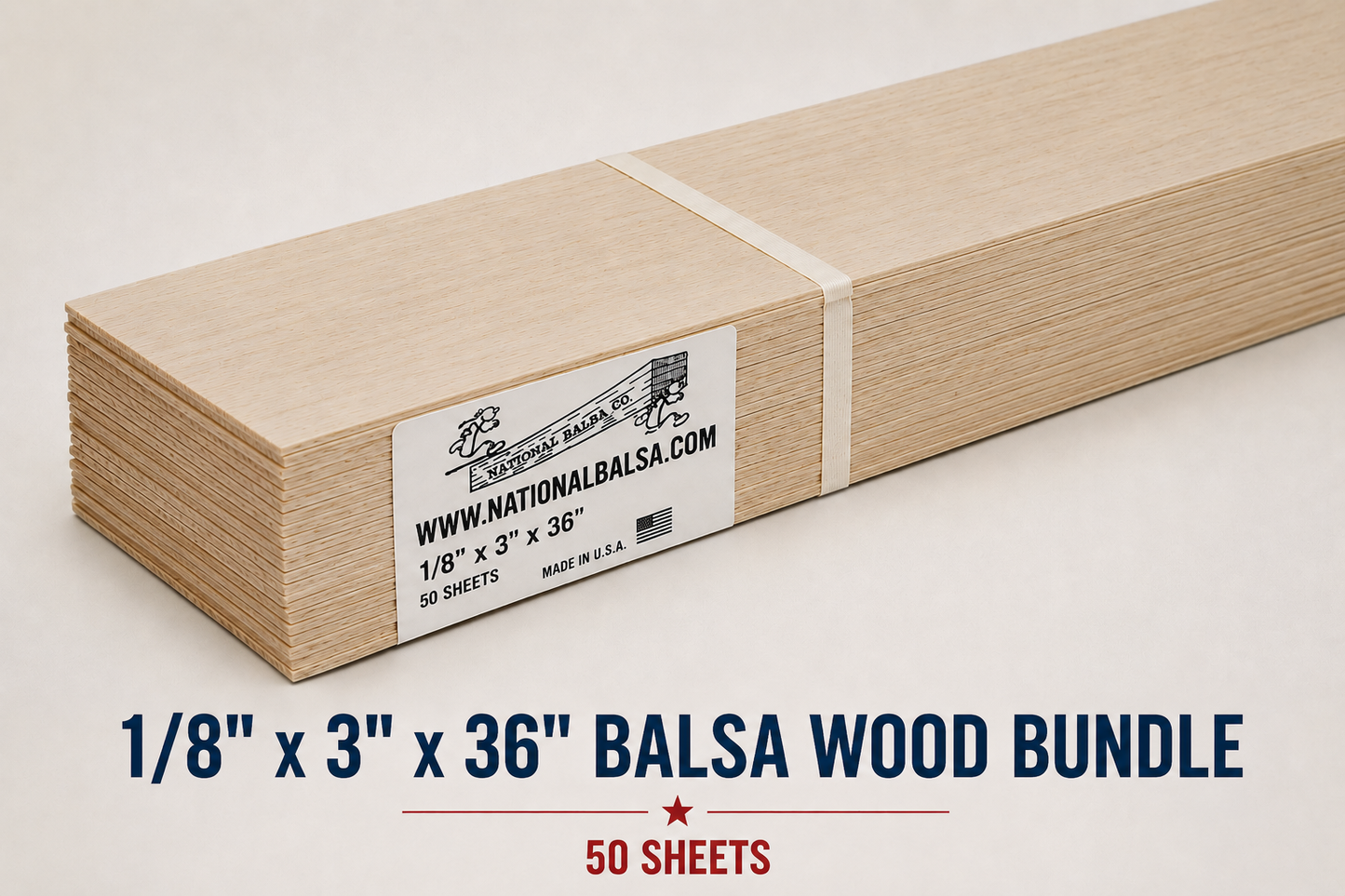 1/8 x 3 x 36 Balsa Wood Sheet Bundle Deals