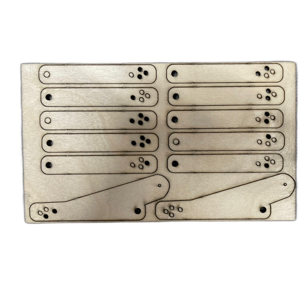 National Balsa - 1/4 Scale Wing Flap Hinge Set