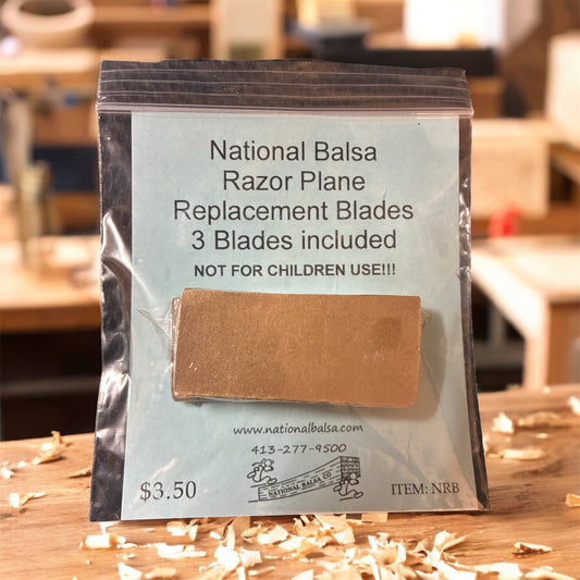 National Balsa Replacement Blades for Balsa Planer National Balsa