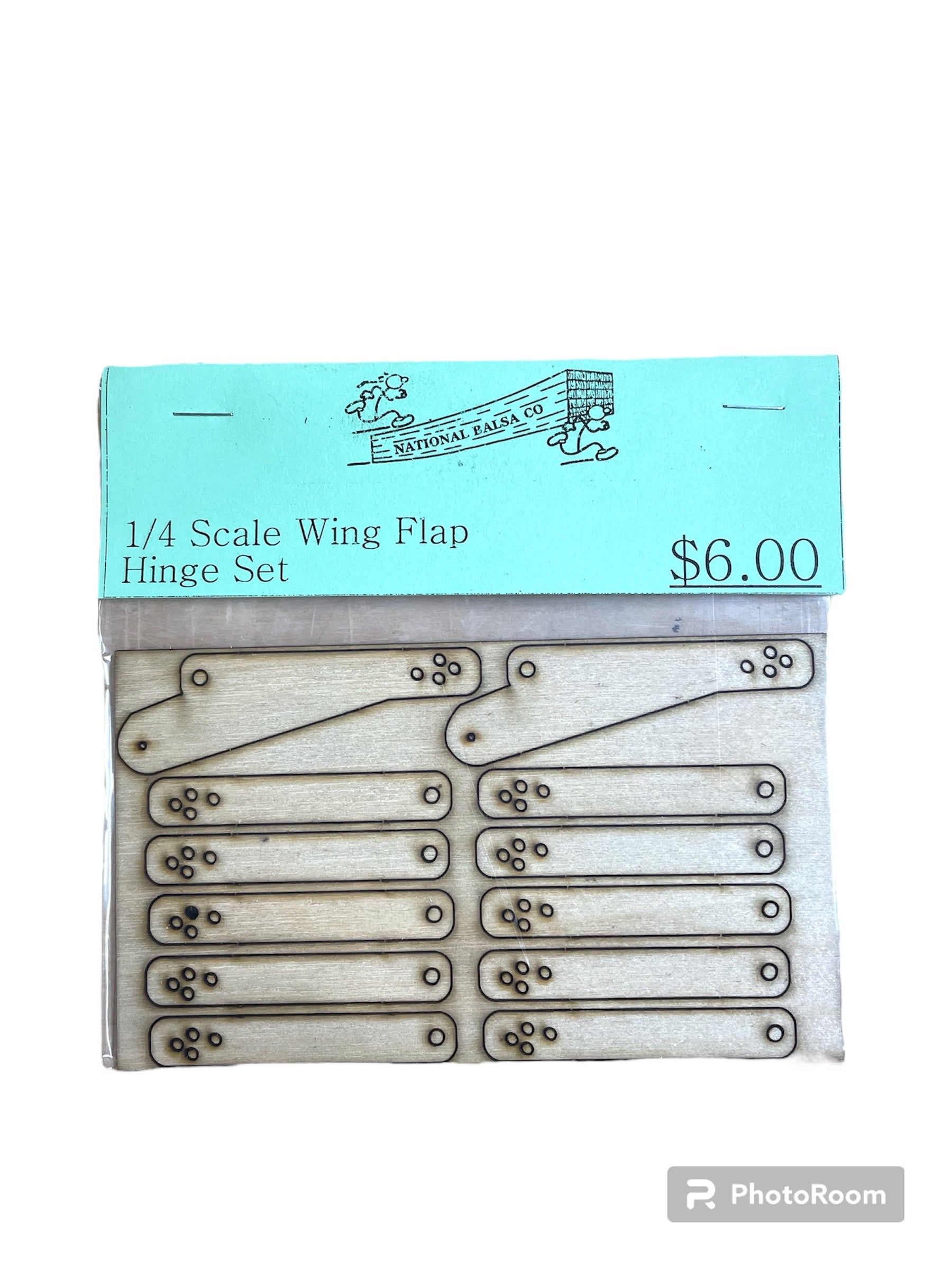 National Balsa - 1/4 Scale Wing Flap Hinge Set