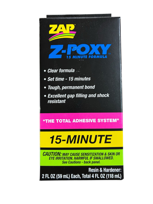 ZAP - Z-Poxy Epoxy 15 Minute Formula (Resin & Hardener)