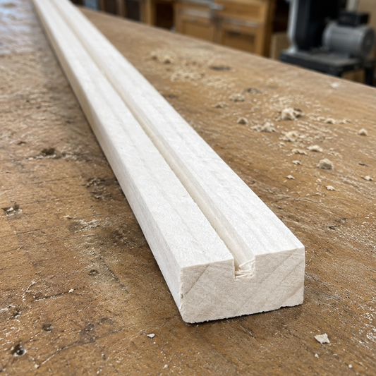 3/8 x 3/4 x 12 Maple Wood Grooved Landing Gear Mount (1/8") National Balsa