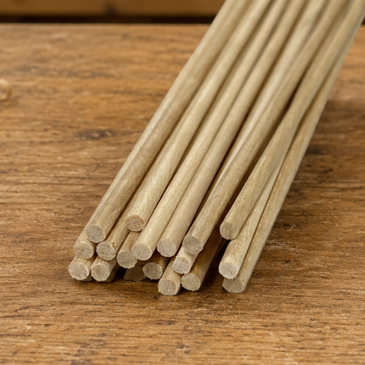 5/16 x 48 Birch Hard Wood Dowels - Bundle of 10 National Balsa