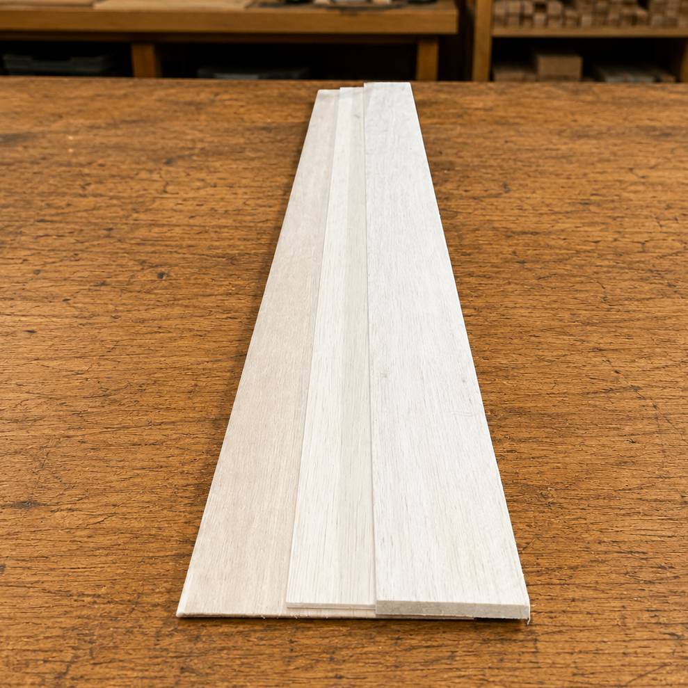 1/8 x 3 x 36 Balsa Wood Sheet - Bundle of 10 National Balsa