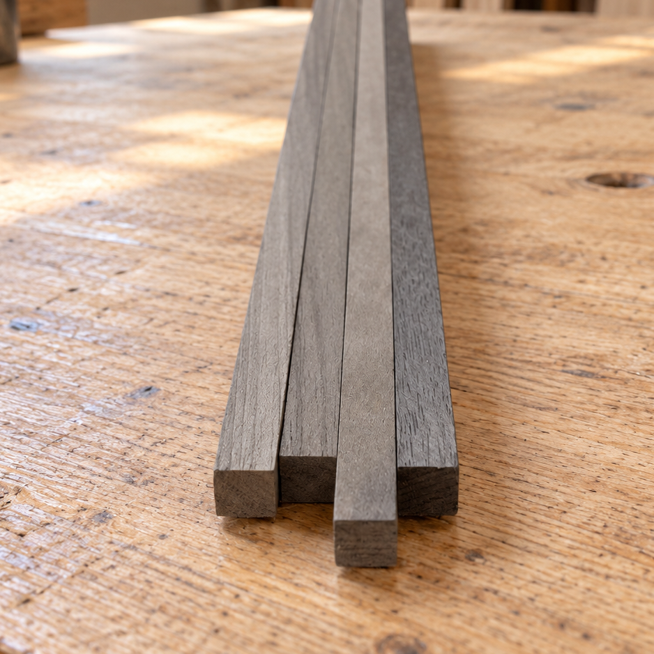 3/8 x 3/8 x 24 Walnut Wood Stick Bundle of 5 National Balsa