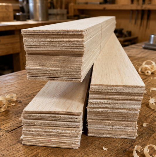 3" Balsa Wood Sheet - Bundle Pack National Balsa