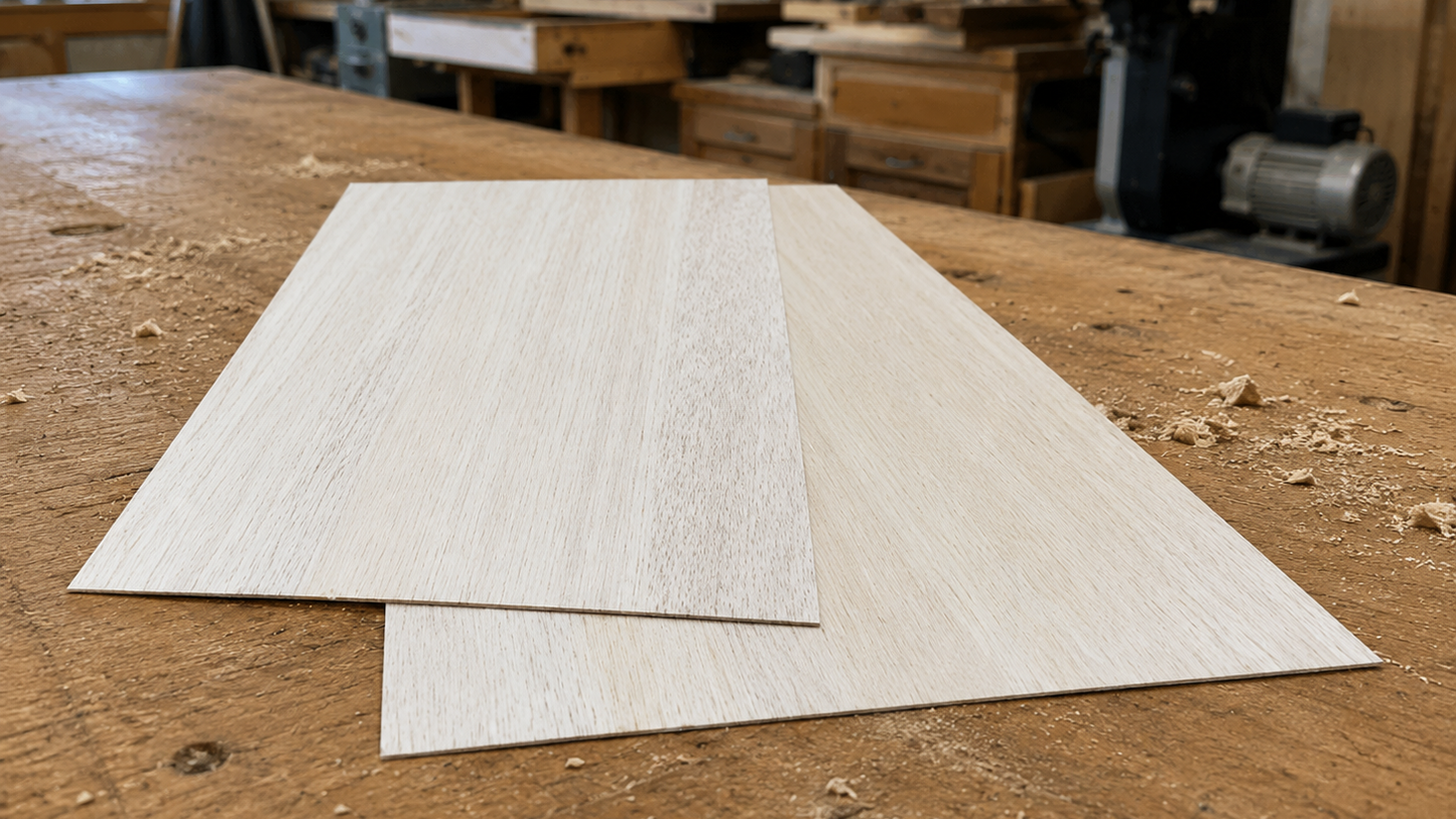 3/32 x 10 1/2 x 48 Balsa Wood Wing Skins National Balsa