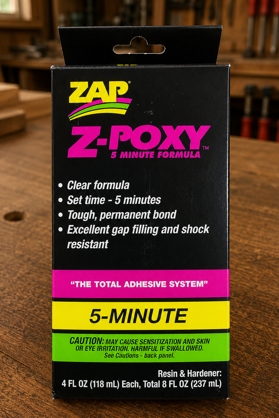 ZAP - Z-Poxy Epoxy 5 Minute Formula (Resin & Hardener) National Balsa